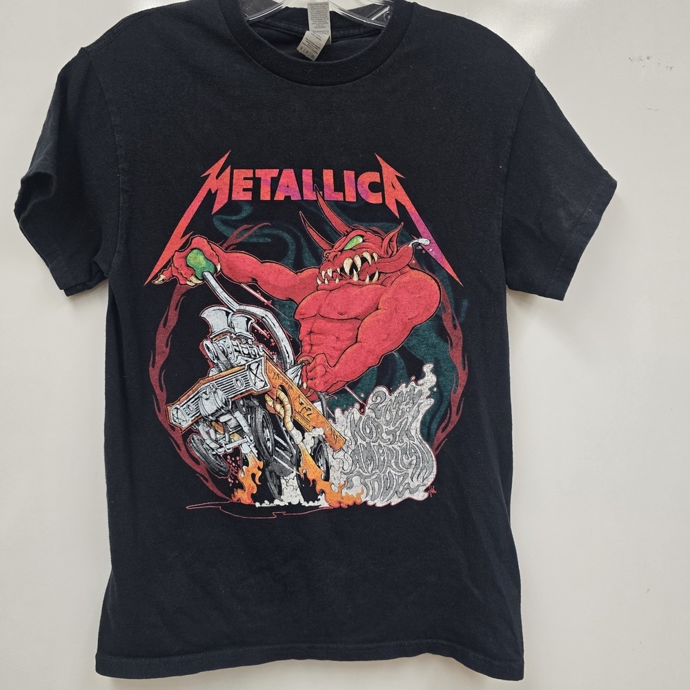 Metallica Full Speed or Nothing Graphic T-Shirt Small Rock & Pop Music Band Tee